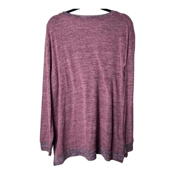 1311. NO BRAND LONG SLEEVE TOP SIZE X-LARGE PURPLE/PINK‎ IN COLOR LIGHTWEIGHT - Picture 6 of 9